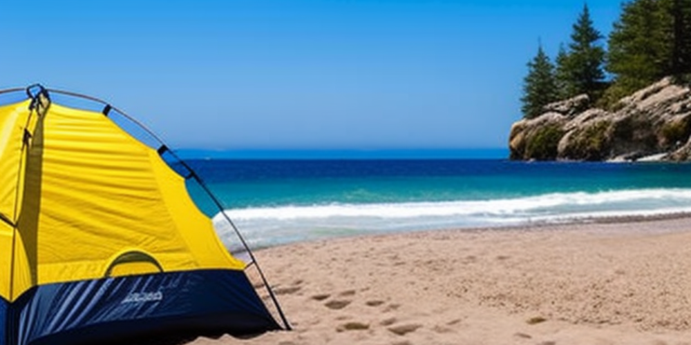 camping Tent on the beach